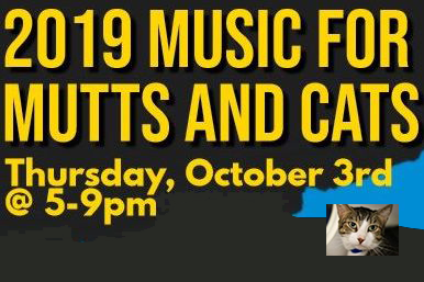 New Benefit! 2019 Music for Mutts and Cats
